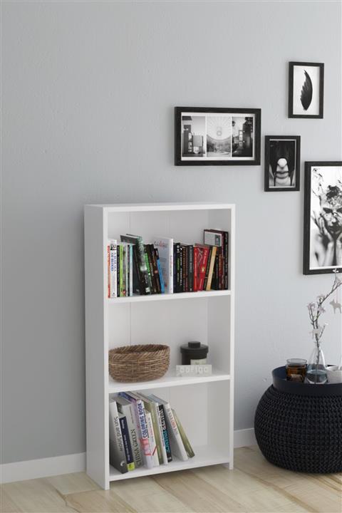 Bofigo 3 Raflı Kitaplık Beyaz