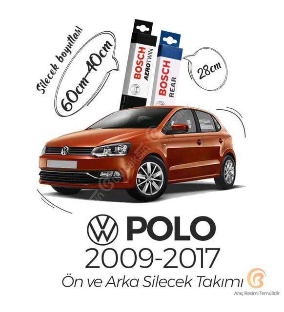 Bosch Aerotwin Volkswagen Polo 2009 - 2017 Ön - Arka Silecek Seti