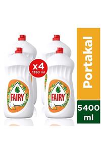 Fairy Portakallı Sıvı Bulaşık Deterjanı 1350 ml 4 Adet