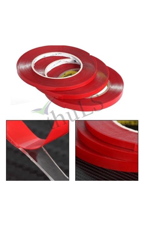 otodemir Çift Taraflı Şeffaf Bant Silikonlu 10mm X 5mt Çift Yönlü Bant 3m Kalitesinde