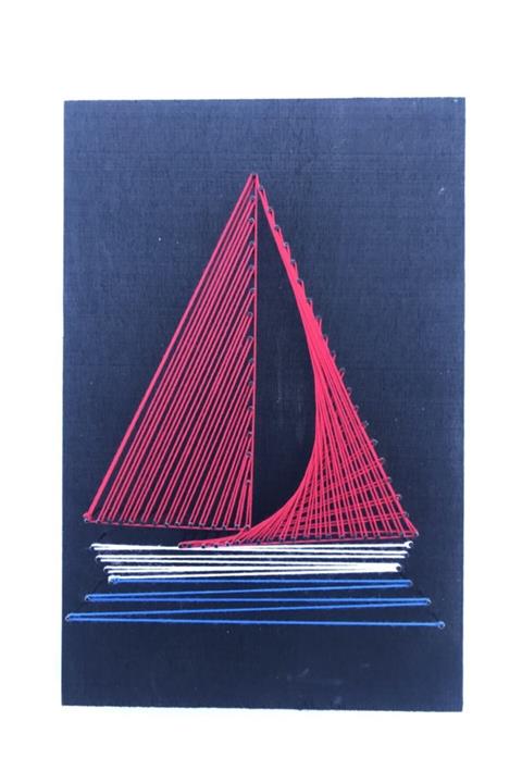 VEVE İDEA Strıng Art(ip Sanatı) Hobi Kiti - Yelkenli Tekne Başlangıç Seti