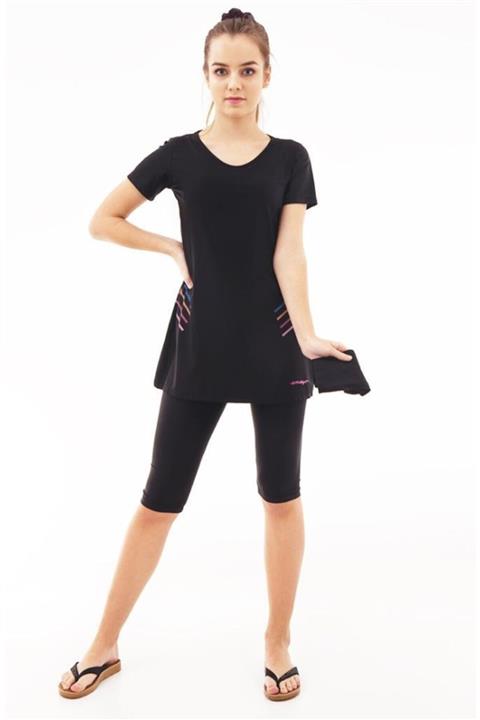 Emayo Yarı Kapalı Tesettür Mayo 1013 Ayla Siyah