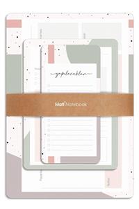 Matt Notebook 3’lü Masaüstü Planlayıcı Set Soyut