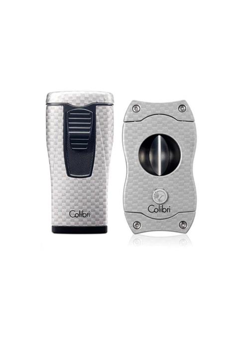 Colibri Monaco Puro Çakmak V Kesici Seti Karbon Silver