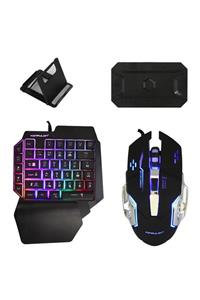 Konfulon G11 Rgb Işıklı Bluetooth &kablolu Bağlantılı Gamer Mouse+klavye 3 Lü Set