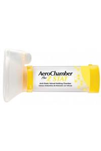 Aerochamber Çocuklar Için Maskeli Anti Statik Inhalatör 1-5 Yaş-sarı