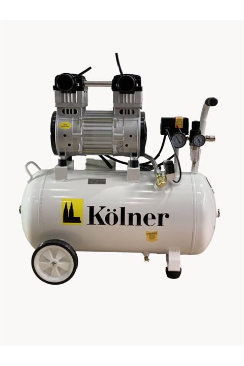 kölner 50 Litre Sessiz Yağsız Hava Kompresörü 1,5 Hp Bakır Sargılı Motor 2 Yıl Garantili