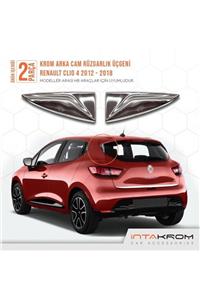 İntachrom Renault Clio 4 Krom Cam Rüzgarlık Üçgeni 2 Parça - 2012-2018