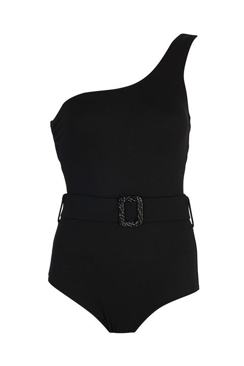 SAILOR swimwear Kadın Siyah Tek Omuz Kemerli Mayo