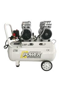 POWER Sessiz Ve Yağsız 50 Litre - 2 Hp - 220 Volt - 8 Bar - Kompresör