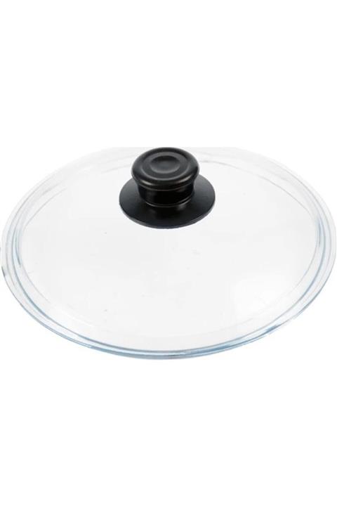KORKMAZ Pyrex Cam Kapak 30 Cm Granit Tencere