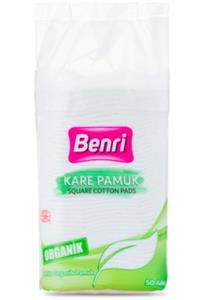 Benri Organik Kare Pamuk 50 Adet