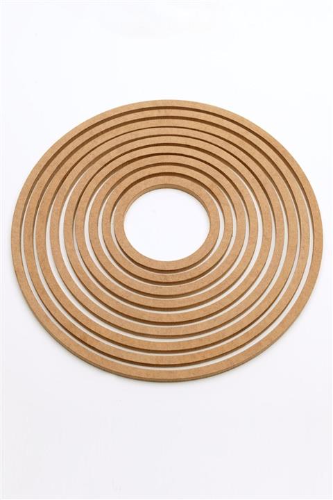 TUHAFİYE DUNYASI Düşkapanı Halkası Makrome Kasnağı 9 Lu