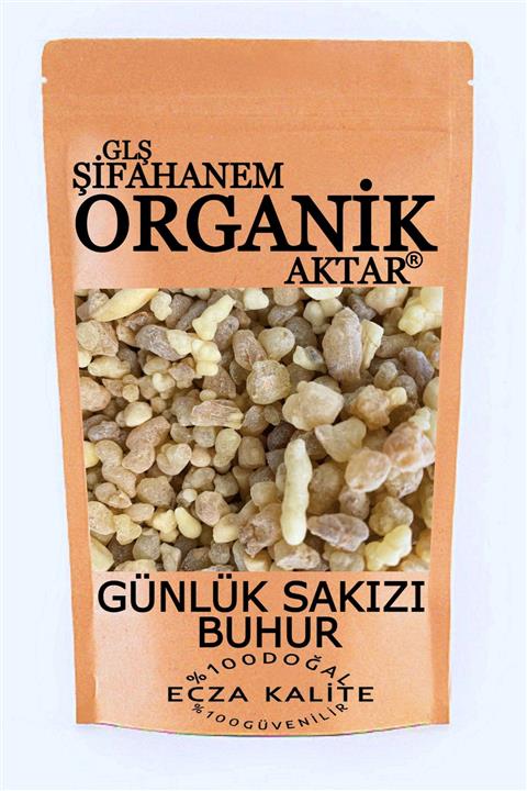 GLŞ ŞİFAHANEM ORGANİK AKTAR Günlük Sakızı Buhur Akgünlük 50g