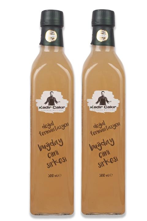 Kadir Çakır Yöreden Mutfağa Buğday Çimi Suyu Sirkesi 500 Ml (2)'li Paket