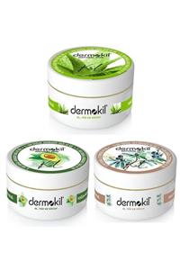 Dermokil El Ve Yüz Kremi Aloevera-avokado-zeytinyağı 300ml 3lü Set