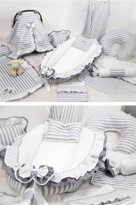 Babynest Full Set 11 Parça Özel Set Gri