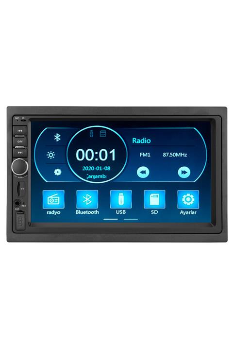 Mikado Mc-x200d 7 Tft Usb-sd-bluetooth Geri Vites Kameralı Double Dın 4*50w Multimedia Ekran