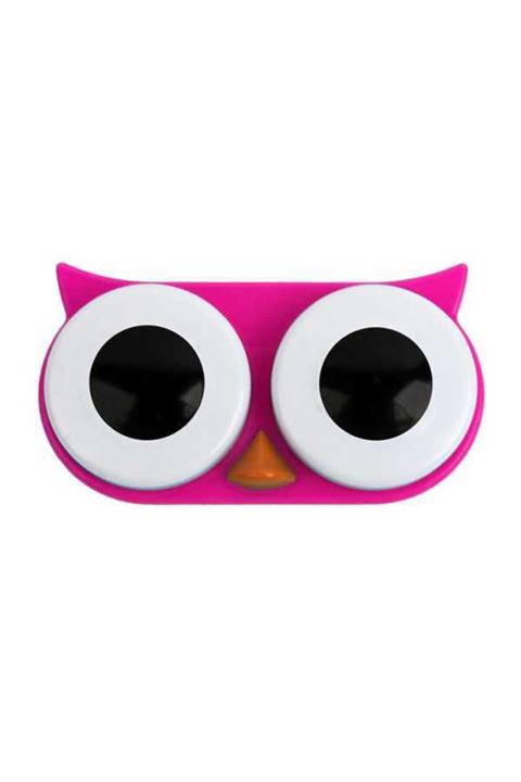 Kikkerland Baykuş Lens Kabı Pembe