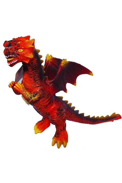 Brother Toys 75 Cm. Uzunluğunda Çift Başlı Sesli Soft Kanatlı Ejderha Dinozor