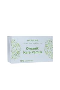 Watsons Organik Kare Pamuk Kutu 100 Adet