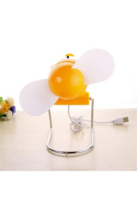 yakpen Usb + Pille Çalışa Bilen Fan Metal Ayaklı Vantilatör Fan