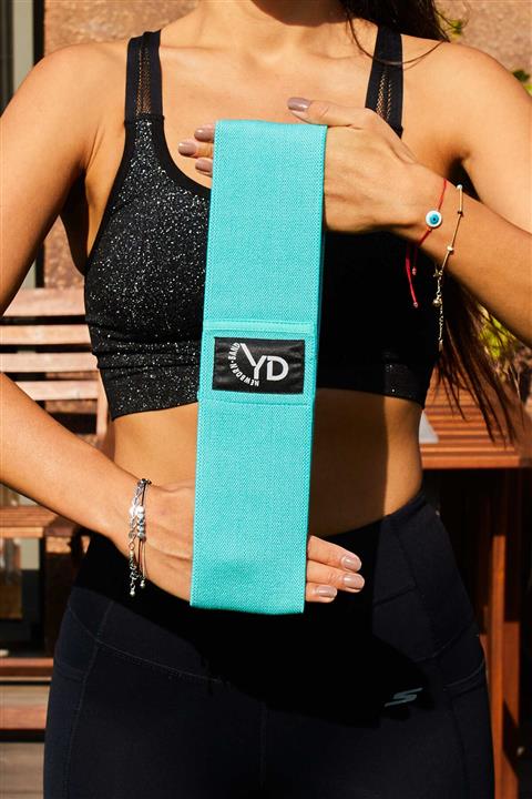 YDFit Loop Band Yd Band Direnç Lastiği Egzersiz Bandı Hafif Direnç Turkuaz ( 3-7 Kg )