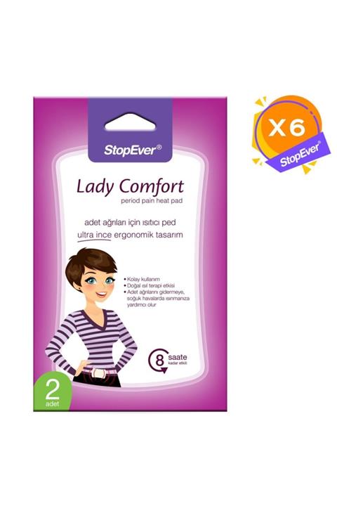 StopEver Lady Comfort Adet Ağr. Için Ped 6'lı