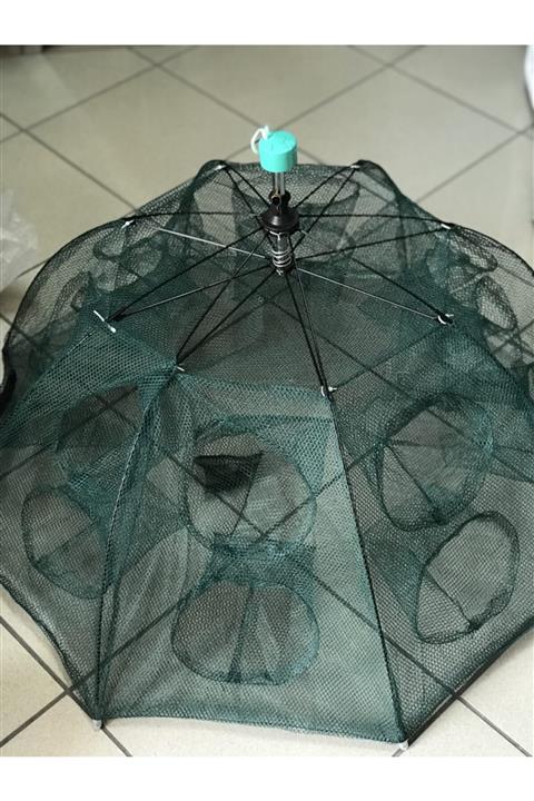 Özel Yapım Şemsiye Balık Tuzağı 16 Gözlü