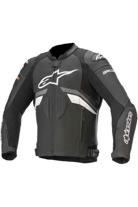 Alpinestars Siyah Deri Motosiklet Montu