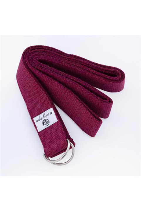 Nui Yoga %100 Pamuk Bordo Yoga Kemeri