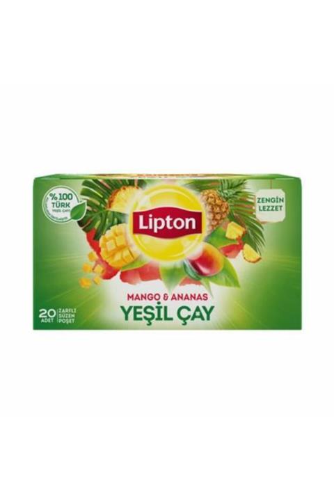 Lipton Yeşil Çay Mango & Ananas 20' Li Poşet