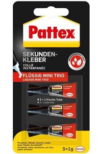 Pattex Yapıştırıcı Trio Süper Gel Mini 3x1 Gr. 1943764