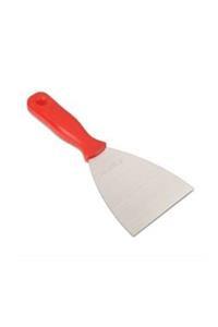 ALAR Paslanmaz Çelik Kırmızı Saplı Spatula Tatlı Pasta Spatulası 1mm 24 cm 1