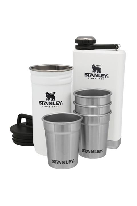 Stanley Adventure Çelik Shot Bardak Ve Matara Seti Beyaz 10-01883-036