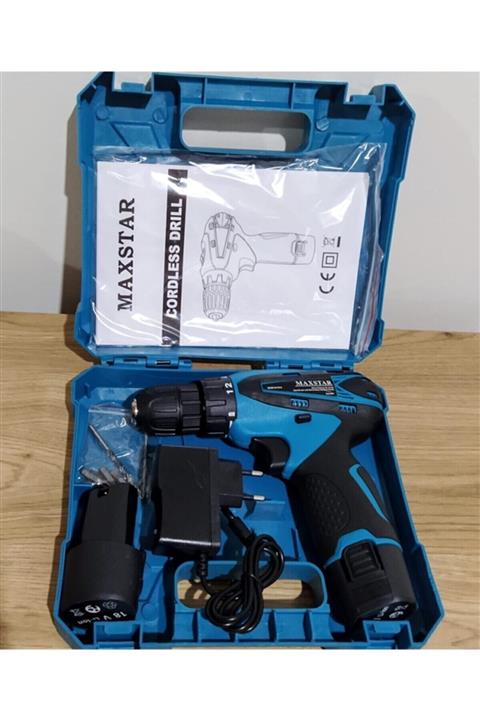 La Push Concept Maxstar 18v 1.3 Ah Turbo Li-ion Çift Akülü Darbesiz Vidalama Şarjlı Matkap Çantalı