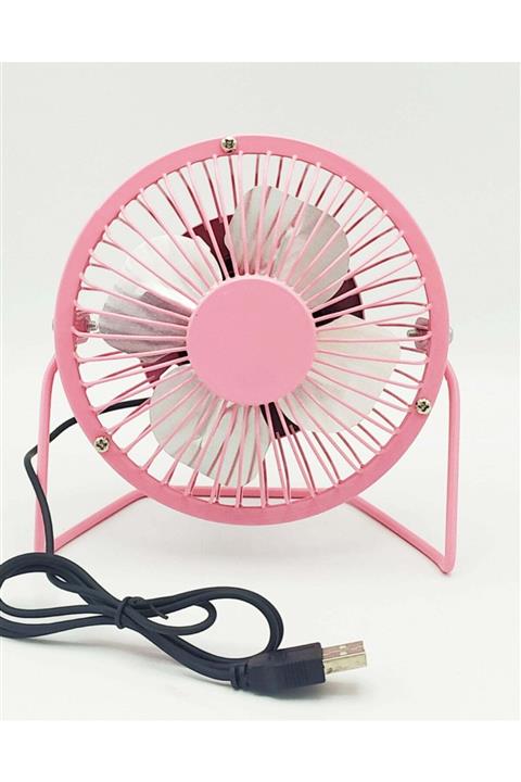 BAKSEPETE Pembe Masaüstü Mini Metal Vantilatör