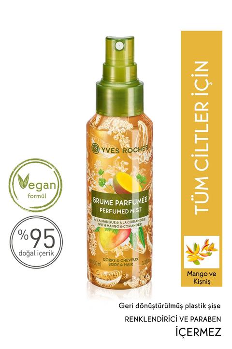 Yves Rocher Saç ve Vücut Spreyi - Mango Kişniş - 100 ml