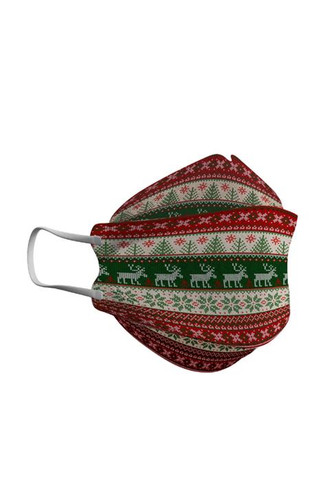 nefes maske N'fes F95 Premium Ren Geyiği Baskılı Kore Tipi N95 Maske(kf94) 1 Kutu 10 Adet