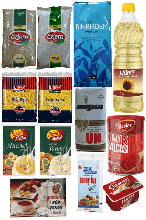 MARKETCİ RAMAZAN PAKETİ Ramazan Paketi Erzak Yardım Kolisi Paketi 13 Parça