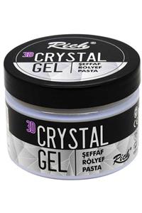 Rich 3d Cristal Gel Rölyef Pasta 1377 Şeffaf 150 Gr