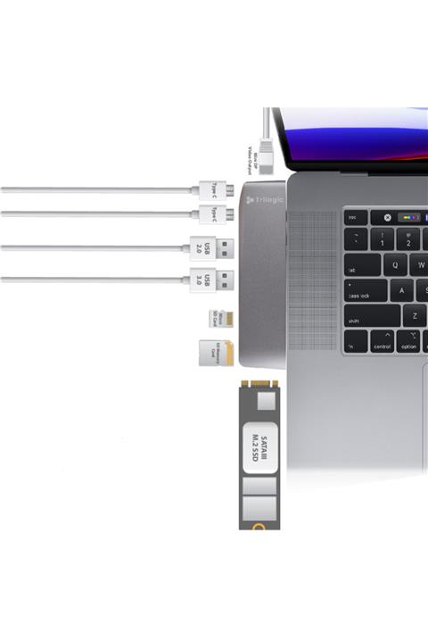 TRILOGIC A8ınssd2 Type C To Macbook Pro Çevirici (ssd+mini Dp Out