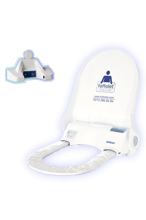 tottolet Elektrikli Ledsörlü® Otomatik Hijyenik Klozet Kapak Sistemi Ve Rulo Paketi 15 Adet Rulo