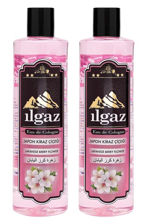 ILGAZ Elit Japon Kirazı 400 ml 2'li 60° Kalıcı Parfüm Esanslı Kolonya