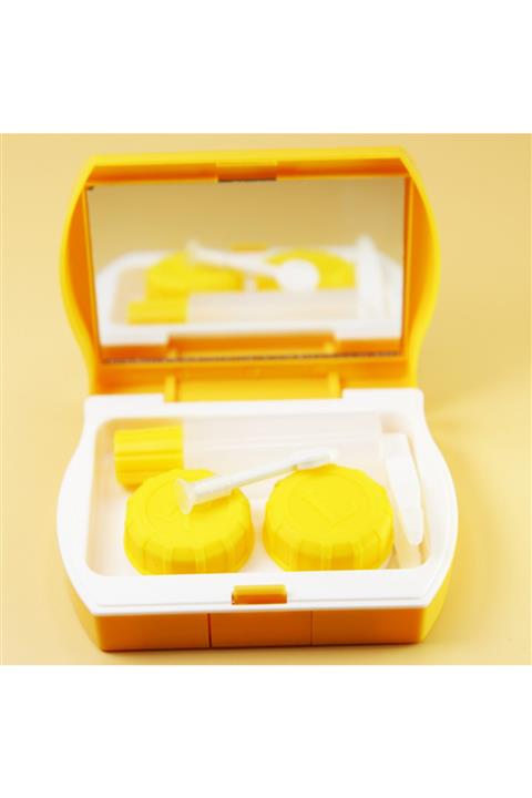 Ozan Optik Kontakt Lens Saklama Kabı Lens Kutusu + Ayna + Cımbız + Solüsyon Kutusu + Lens Kabı