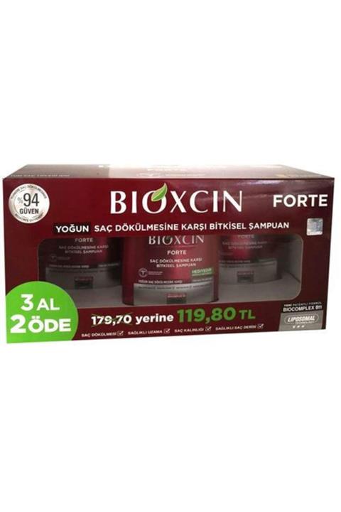 Bioxcin Forte Saç Dökülmesine Karşı Bakım Şampuanı 300 ml 3 Al 2 Öde