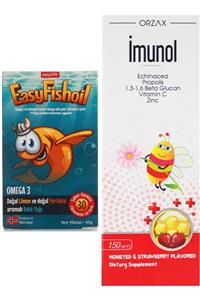 Easy Fishoil Omega 3 Çiğnenebilir 30 Jel Tablet X Imunol Şurup 150 ml