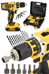 Jetta Power Tools Jetta Power Germany Teknolojisi Şarjlı Matkap 36 V Çelik Mandren Tam Takım Usta Set