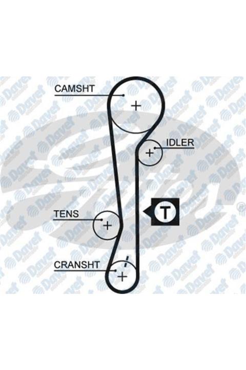 GATES Trıger Kayısı 105 Dıs105x220 Hyundaı Accent 1.4 1.5 16v 99 Getz 1.4 1.6 02