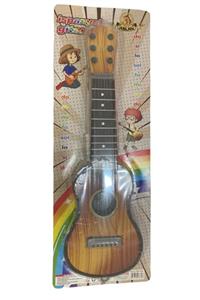 aslan oyuncak Çocuk Gitar 50 Cm Renkli Desenler Kahverengi